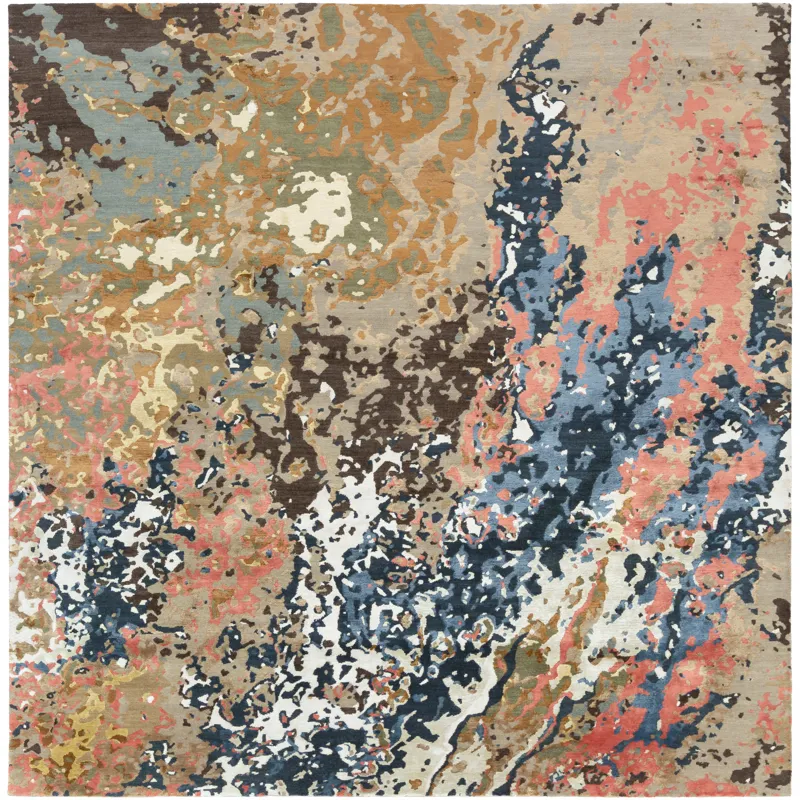 Chemistry 8' Square Rug