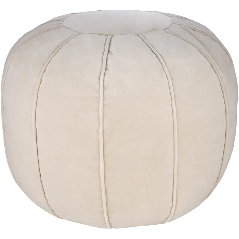 Cotton Velvet Pouf