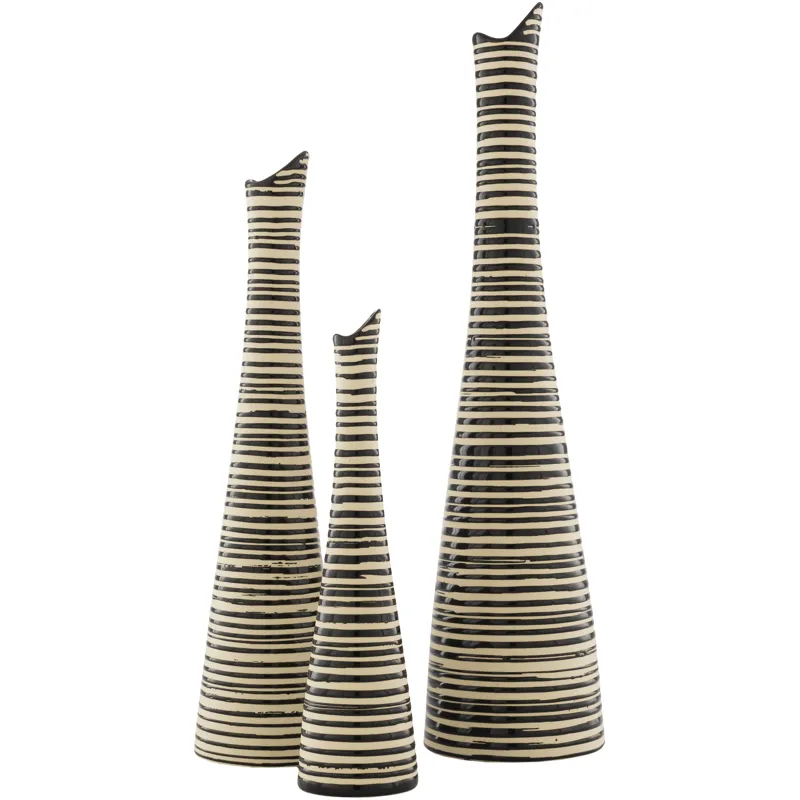 Emily 5.3" x 5.3" x 20.25",4" x 4" x 16.15",3.15" x 3.15" x 12.2" Decorative Accents