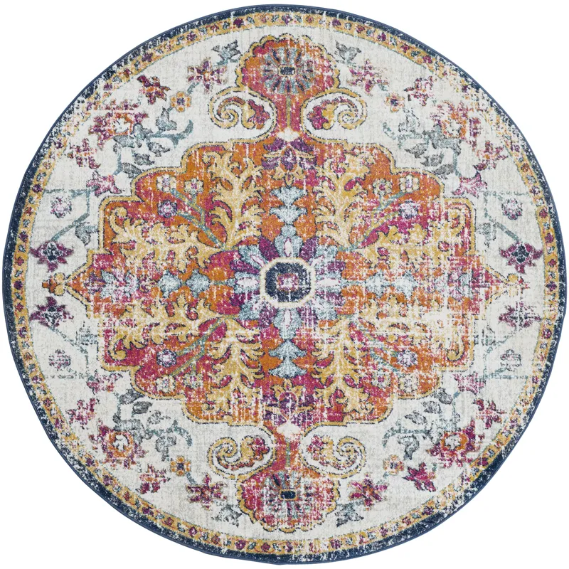 Harput 5'3" Round Rug