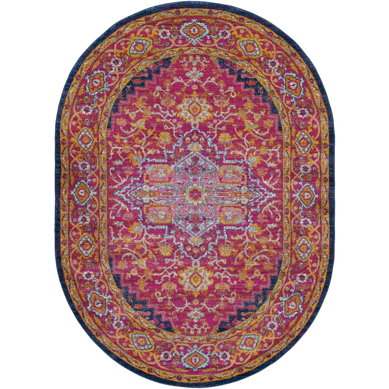 Harput 6'7" x 9' Oval Rug