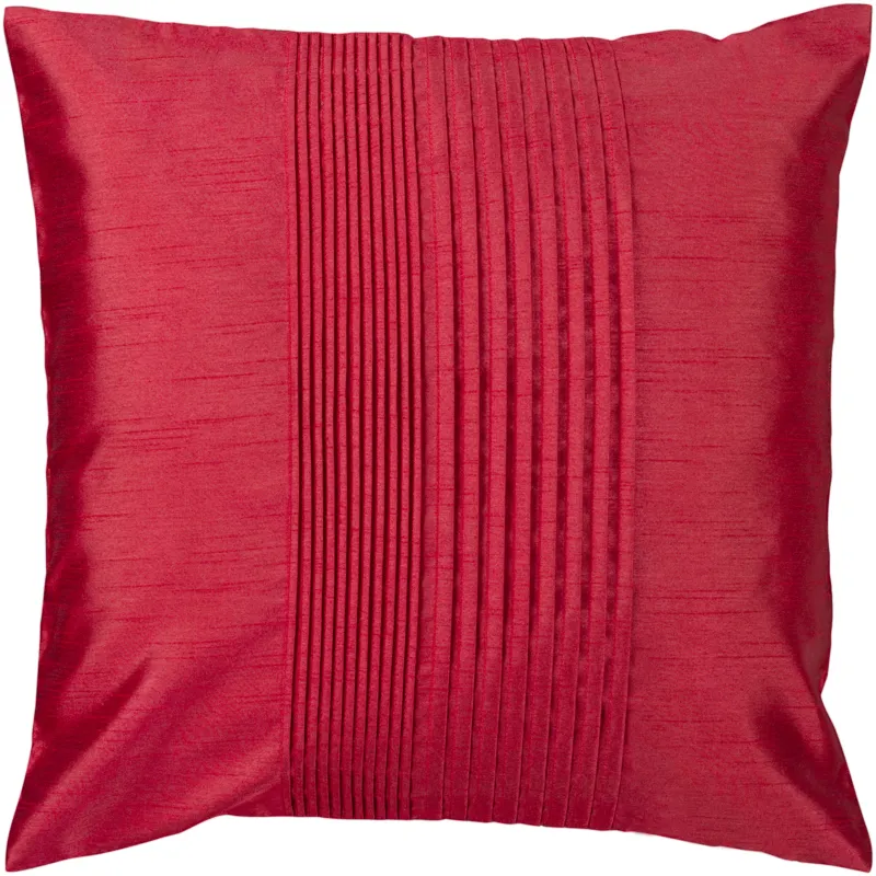 Solid Pleated 18" x 18" Pillow Cover