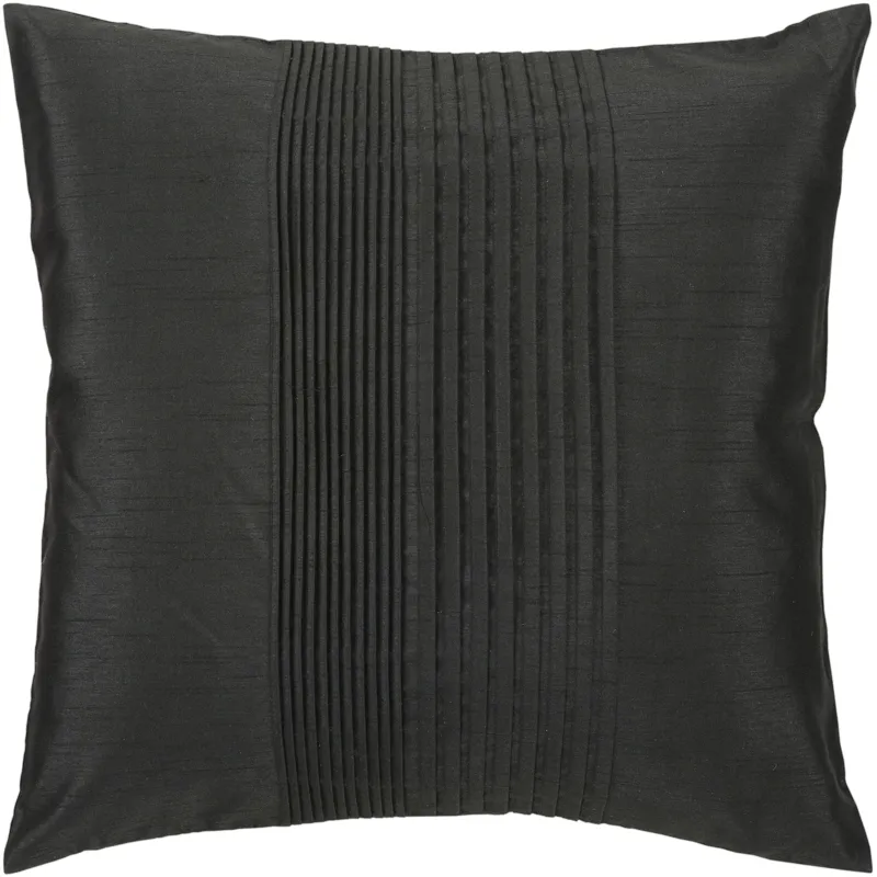 Solid Pleated 18" x 18" Pillow Cover