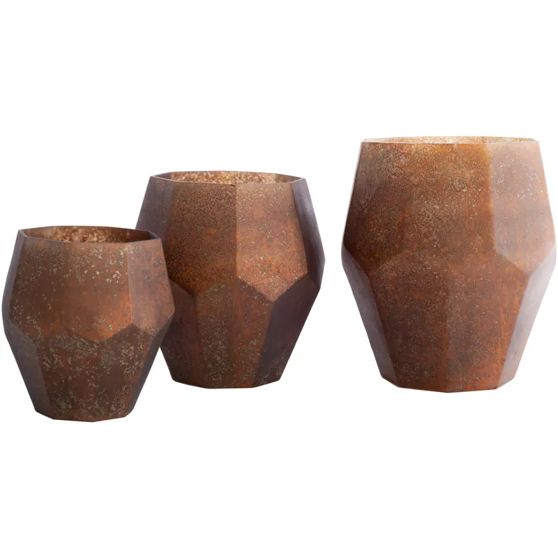 Nayla 8" x 8" x 8.25", 10" x 10" x 10.5", 10.75" x 10.75" x 12.25" Decorative Accents