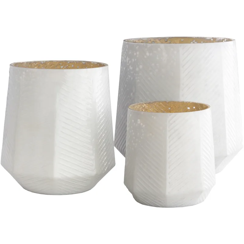Pearl 11" x 11" x 12",9" x 9" x 10",7" x 7" x 7.5" Decorative Accents