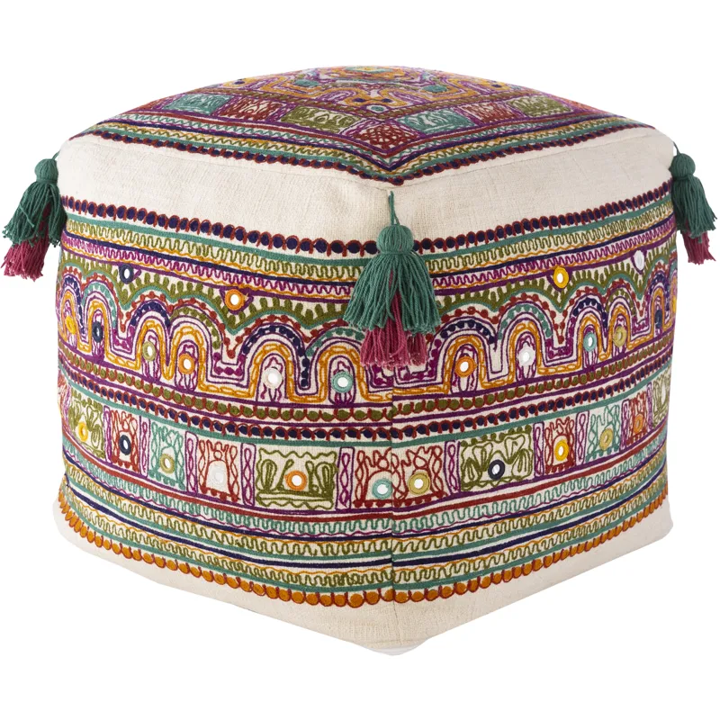 Ridhi 16" x 16" x 16" Pouf