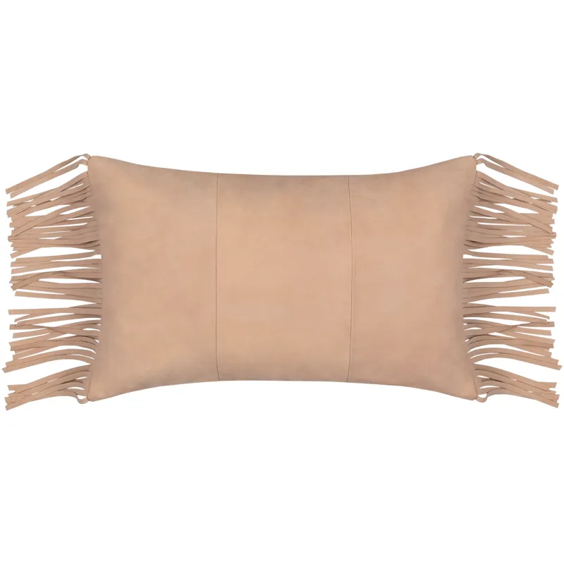 Suede Fringe Pillow Kit Silo