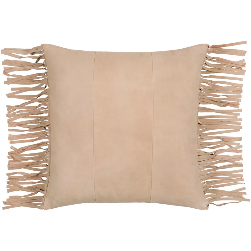 Suede Fringe Pillow Kit Silo