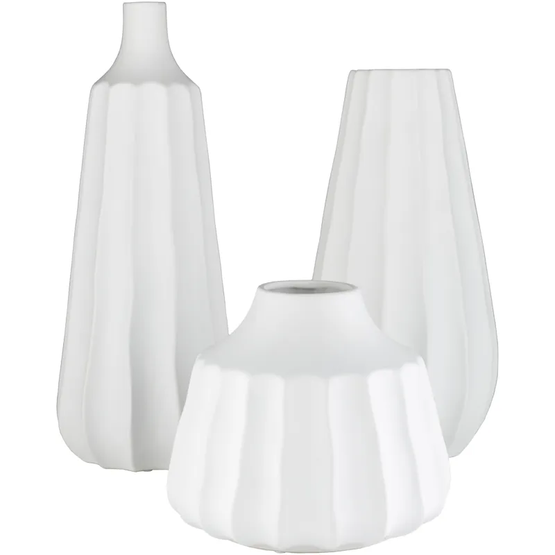 Santino 7" x 7" x 17",7.65" x 7.65" x 15",9.25" x 9.25" x 8" Decorative Accents