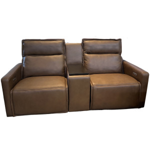 Rolland Leather Power Loveseat