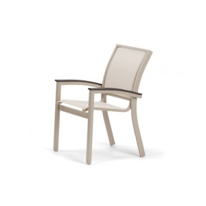 Bazza Mgp Aluminum Sling, Stacking Cafe Chair W/mgp Kona Accents