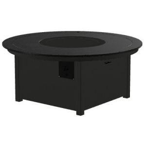 54" Round MGP Top Fire Table - Black