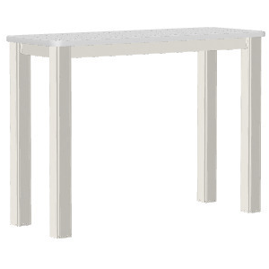  10" x 27" Chaise Table - Snow