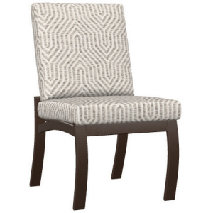 Belle Isle Cushion Cafe Armless Chair - Kona / Etna Heron