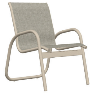 Gardenella Sling Stacking Arm Chair - Desert Sand / Trout