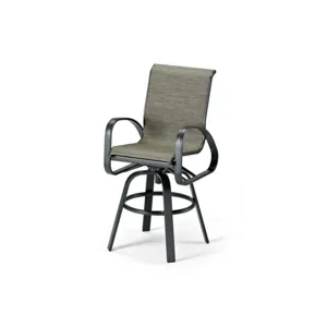 Primera Sling Bar Height Swivel Arm Chair