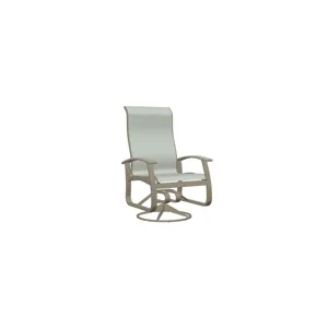 Belle Isle Sling Supreme Swivel Rocker w/ Polymer Arms - Storm / Burke