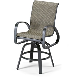 Primera Sling Balcony Height Swivel Arm Chair