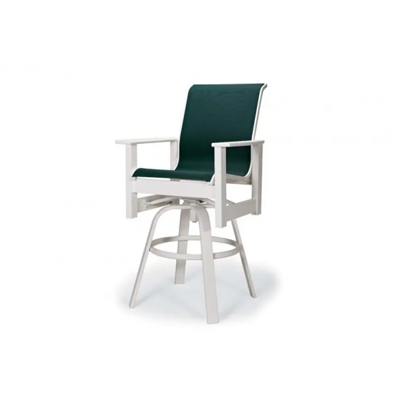 Leeward Mgp Sling, Bar Height Swivel Arm Chair