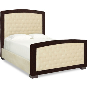 Dream Creations Queen Arch Exposed Wood Bed with Footboard