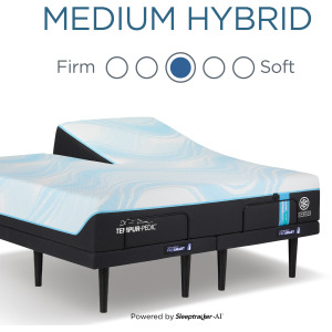 TEMPUR-Breeze® Tempur-LuxeBreeze® Medium Hybrid Split Head King Mattress