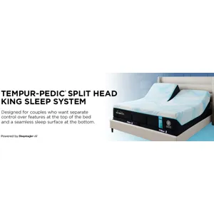 TEMPUR-Breeze® Tempur-LuxeBreeze® Medium Hybrid Split Head King Mattress