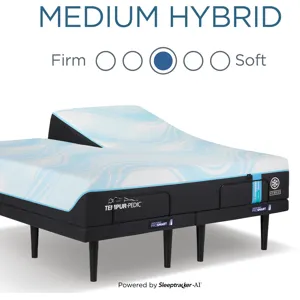 TEMPUR-Breeze® Tempur-LuxeBreeze® Medium Hybrid Split Head King Mattress
