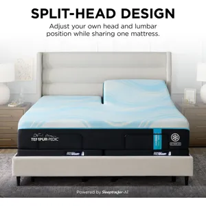TEMPUR-Breeze® Tempur-LuxeBreeze® Medium Hybrid Split Head King Mattress