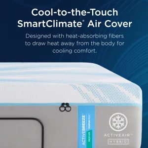 TEMPUR-Breeze&reg; TEMPUR-ActiveBreeze&reg; Medium Hybrid King (with Base)