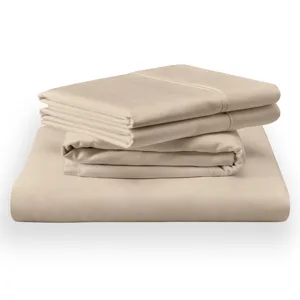 Linens TEMPUR Classic Cotton Sheet Set Sandstone