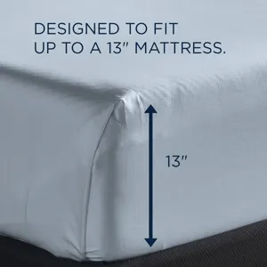 Linens TEMPUR Classic Cotton Sheet Set Sleepy Blue