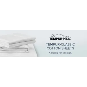 Linens TEMPUR Classic Cotton Sheet Set Sleepy Silver Mist