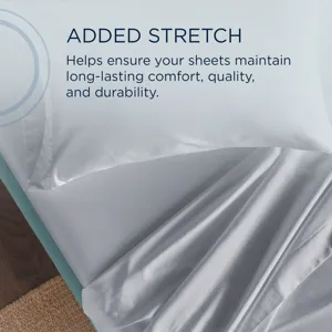 Linens TEMPUR Classic Cotton Sheet Set Sleepy Silver Mist