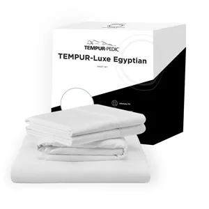 Linens TEMPUR Luxe Egyptian Cotton Sheet Set White