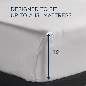 Linens TEMPUR Luxe Egyptian Cotton Sheet Set White