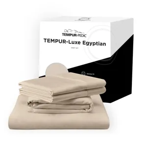 Linens TEMPUR Luxe Egyptian Cotton Sheet Set Sandstone