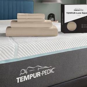 Linens TEMPUR Luxe Egyptian Cotton Sheet Set Sandstone