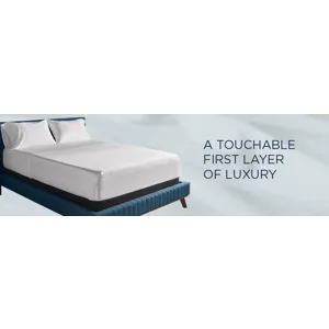 Linens TEMPUR Luxe Egyptian Cotton Sheet Set Sleepy Blue