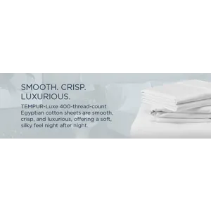 Linens TEMPUR Luxe Egyptian Cotton Sheet Set Sleepy Blue