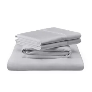 Linens TEMPUR Luxe Egyptian Cotton Sheet Set Silver Mist