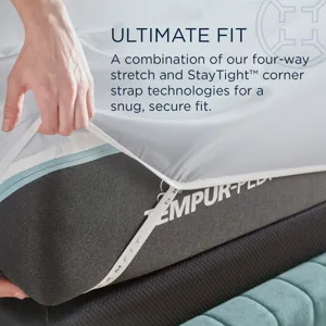 Linens TEMPUR Luxe Egyptian Cotton Sheet Set Cool Gray