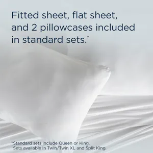 Linens TEMPUR Rayon from Bamboo Sheet Set White