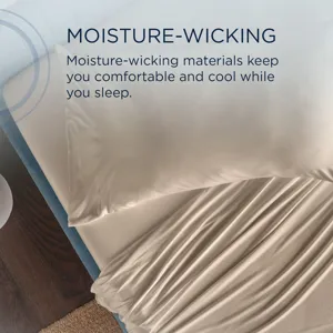 Linens TEMPUR Rayon from Bamboo Sheet Set Sandstone