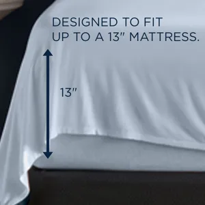 Linens TEMPUR Rayon from Bamboo Sheet Set Sleepy Blue