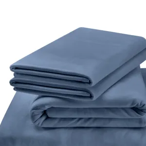 Linens TEMPUR Rayon from Bamboo Sheet Set Vintage Indigo