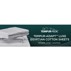 Linens TEMPUR Luxe Egyptian Cotton Pillowcase Set  White