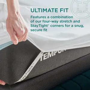 Linens TEMPUR Luxe Egyptian Cotton Pillowcase Set  White