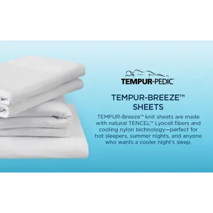 Linens Tempur-Pedic Breeze Pillowcase Set - Sleepy Blue