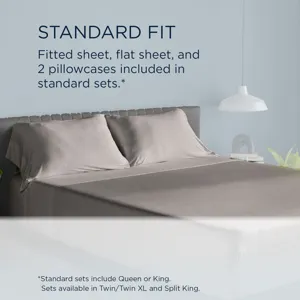 Linens Tempur-Pedic Breeze Pillowcase Set - Graphite