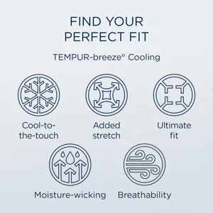 Linens Tempur-Pedic Breeze Pillowcase Set - Sandstone